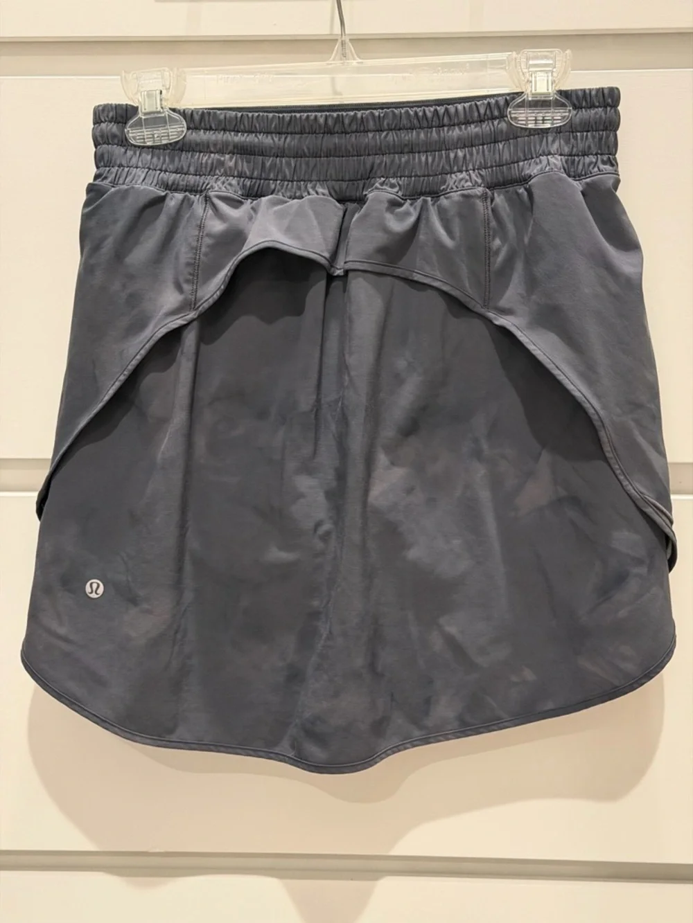 Lululemon Hotty Hot HR Skirt Long Diamond Dye Pitch Grey Graphite